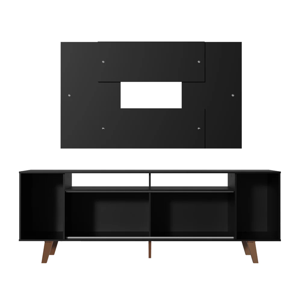 Rack Madesa Cancun com Pés e Painel para TV até 58 Polegadas Preto 8ND8 - Image 9