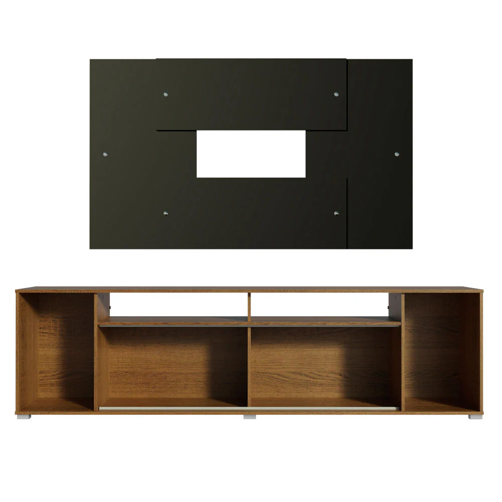 Rack Madesa Cancun e Painel para TV até 58 Polegadas Rustic/Preto 5Z8N - Image 7