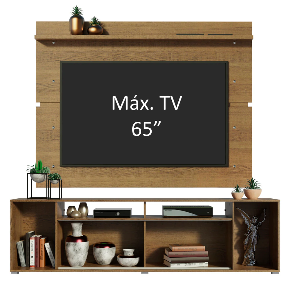 Rack Madesa Cancun e Painel para TV até 65 Polegadas Rustic - Image 4