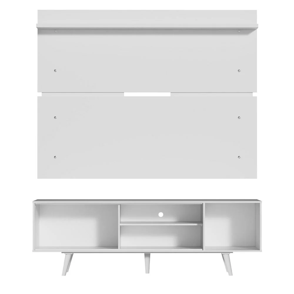 Rack Madesa Dubai e Painel para TV até 65 Polegadas com Pés Branco - Image 8