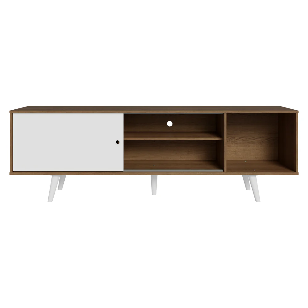 Rack Madesa Dubai para TV até 65 Polegadas com Pés Rustic/Branco 6E09 - Image 7