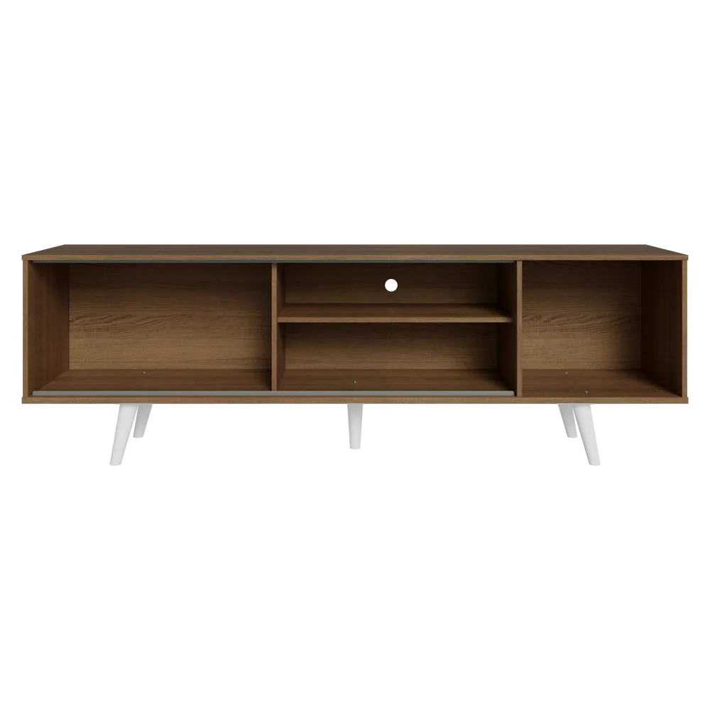 Rack Madesa Dubai para TV até 65 Polegadas com Pés Rustic/Branco 5Z09 - Image 10