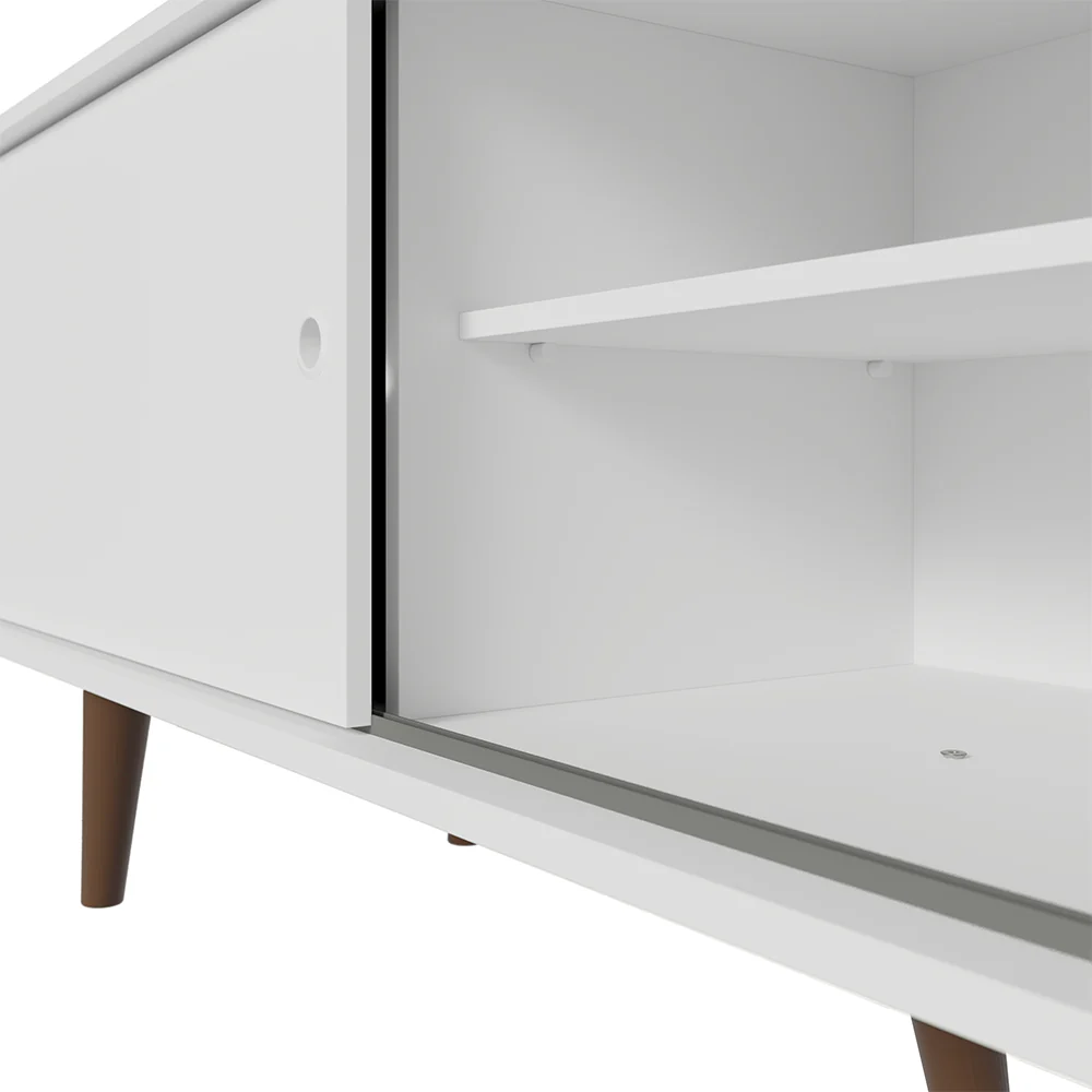 Rack Madesa Dubai para TV até 65 Polegadas com Pés Branco/Rustic 095Z - Image 8