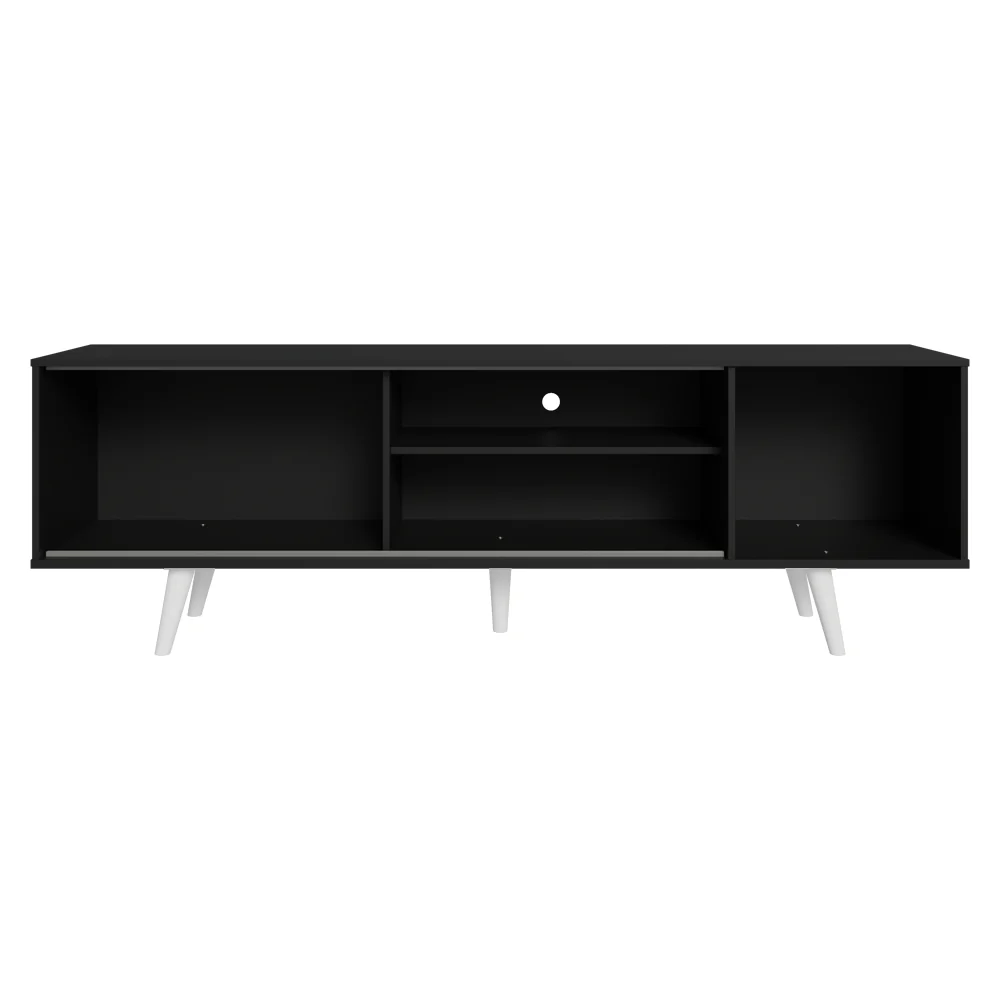 Rack Madesa Dubai para TV até 65 Polegadas com Pés Preto/Branco 7709 - Image 9