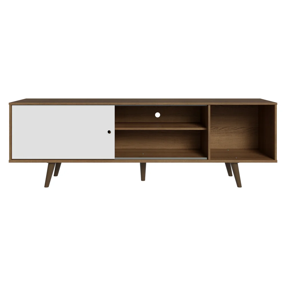Rack Madesa Dubai para TV até 65 Polegadas com Pés Rustic/Branco 6E5Z - Image 7