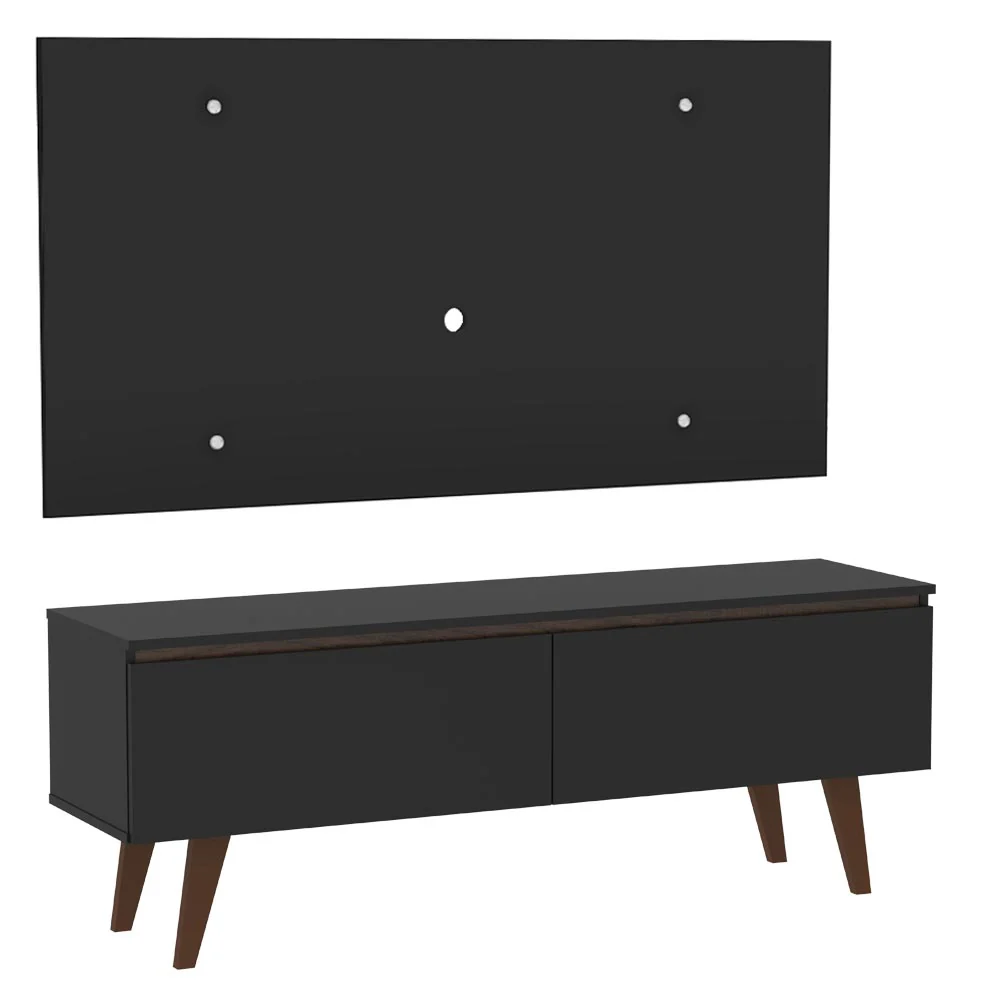 Rack Madesa Le Mans e Painel para TV até 55 Polegadas 2 Portas Preto - Image 7
