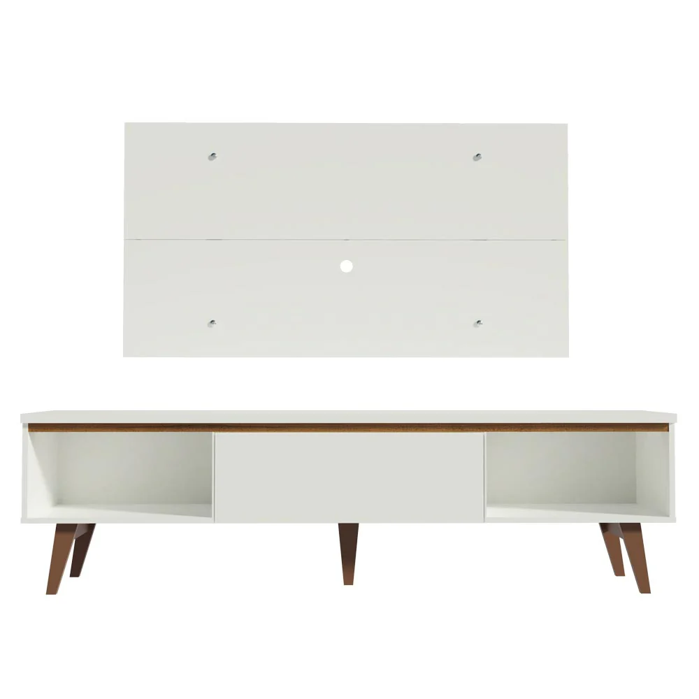 Rack Madesa Reims e Painel para TV até 55 Polegadas 2 Portas e 1 Gaveta Branco - Image 7