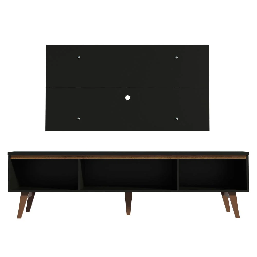 Rack Madesa Reims e Painel para TV até 55 Polegadas 2 Portas e 1 Gaveta Preto - Image 7
