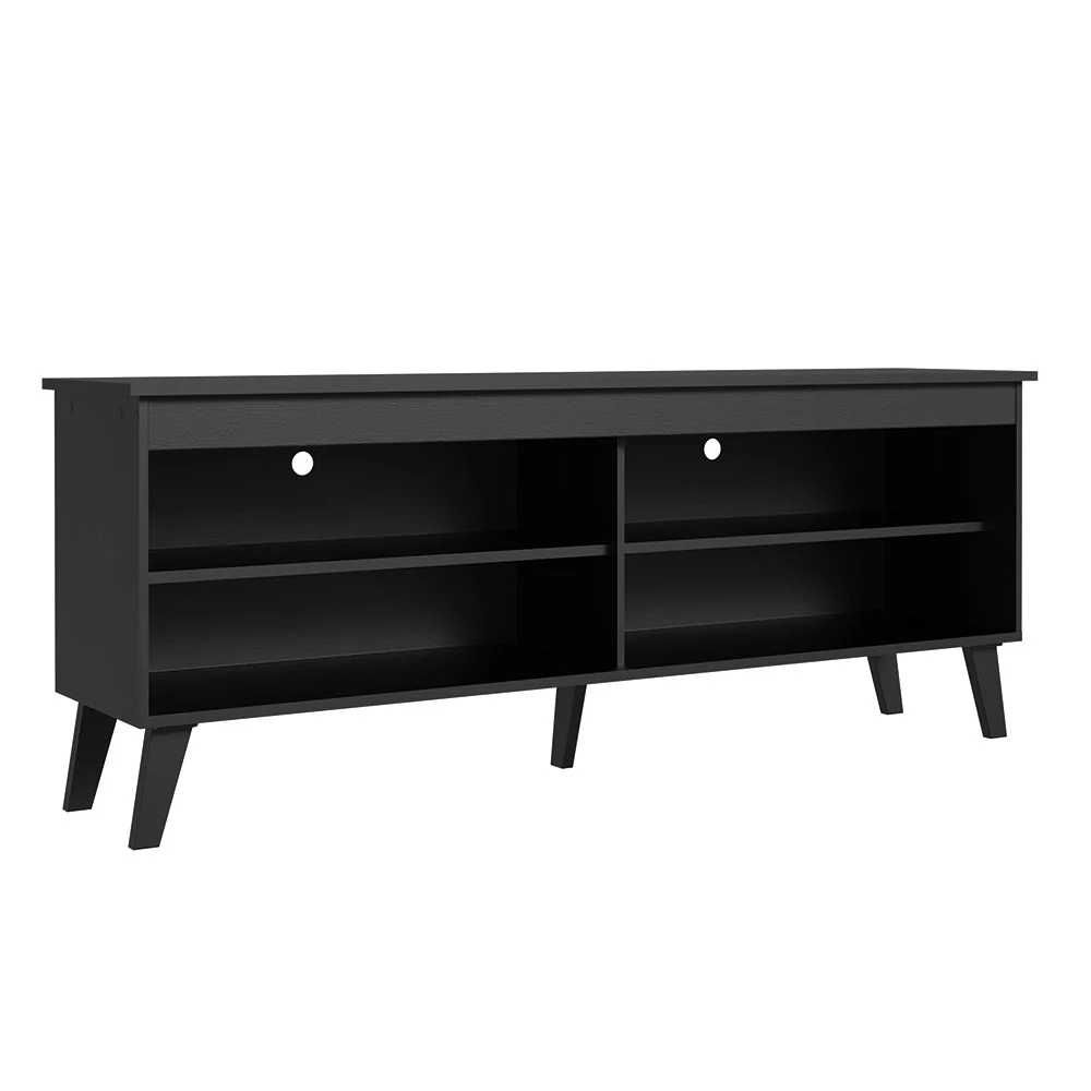 Rack para TV até 65 Polegadas com Pés Preto Turim Madesa - Image 5