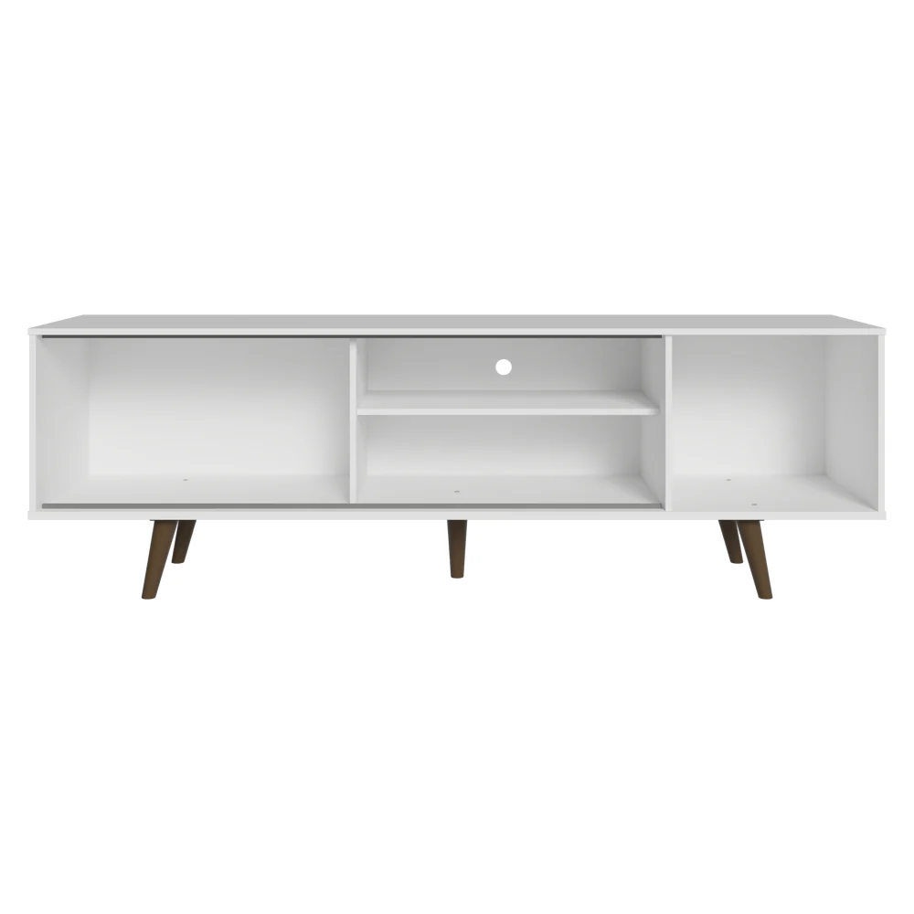 Rack para TV até 80 Polegadas 160cm Branco Pés Rustic Torino Madesa - Image 7