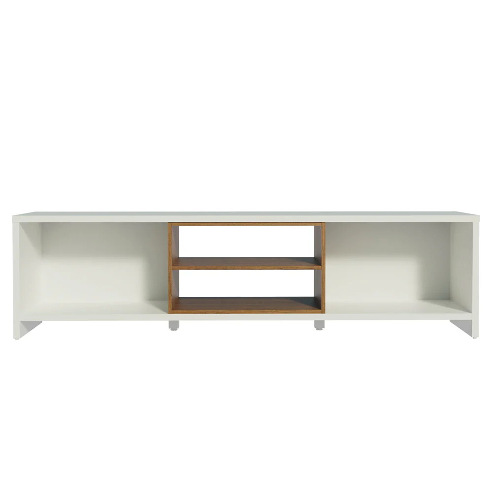 Rack para TV até 80 Polegadas 180cm 2 Portas Branco/Rustic Linz Madesa - Image 8