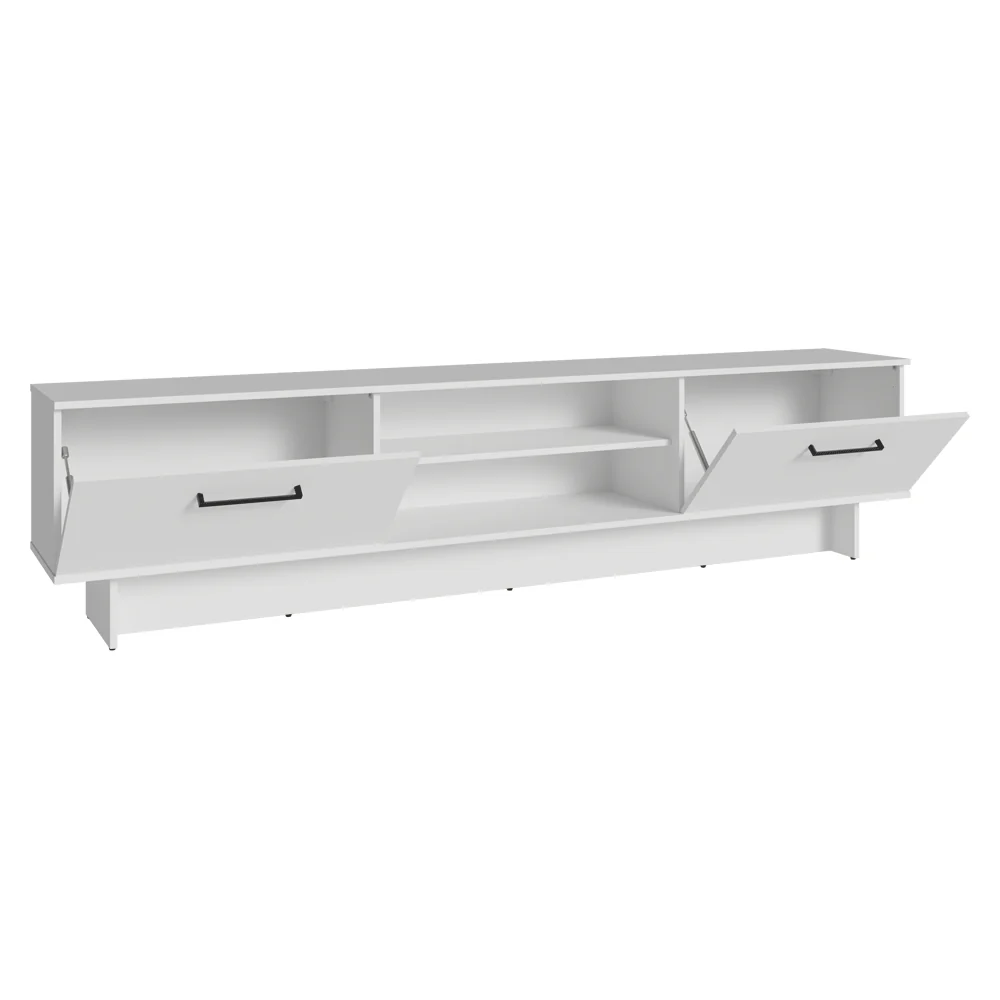 Rack para TV até 80 Polegadas 218 cm 2 Portas Branco Agata Madesa - Image 9