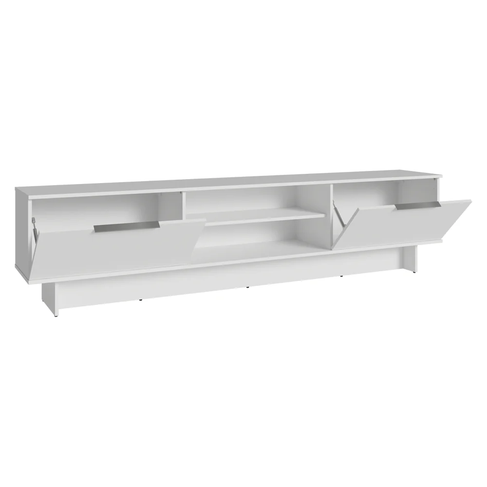 Rack para TV até 80 Polegadas 218 cm 2 Portas Branco Stella Madesa - Image 6