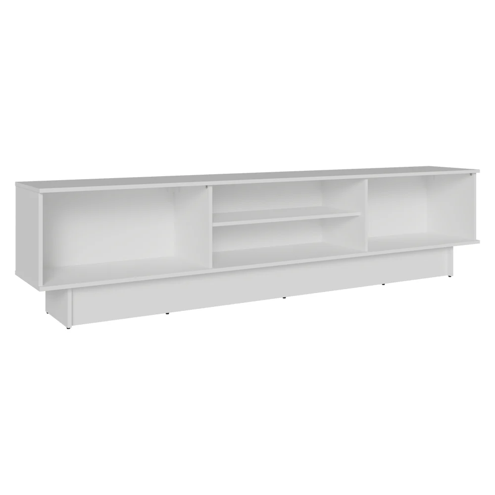 Rack para TV até 80 Polegadas 218 cm 2 Portas Branco/Verde Vik Madesa - Image 9