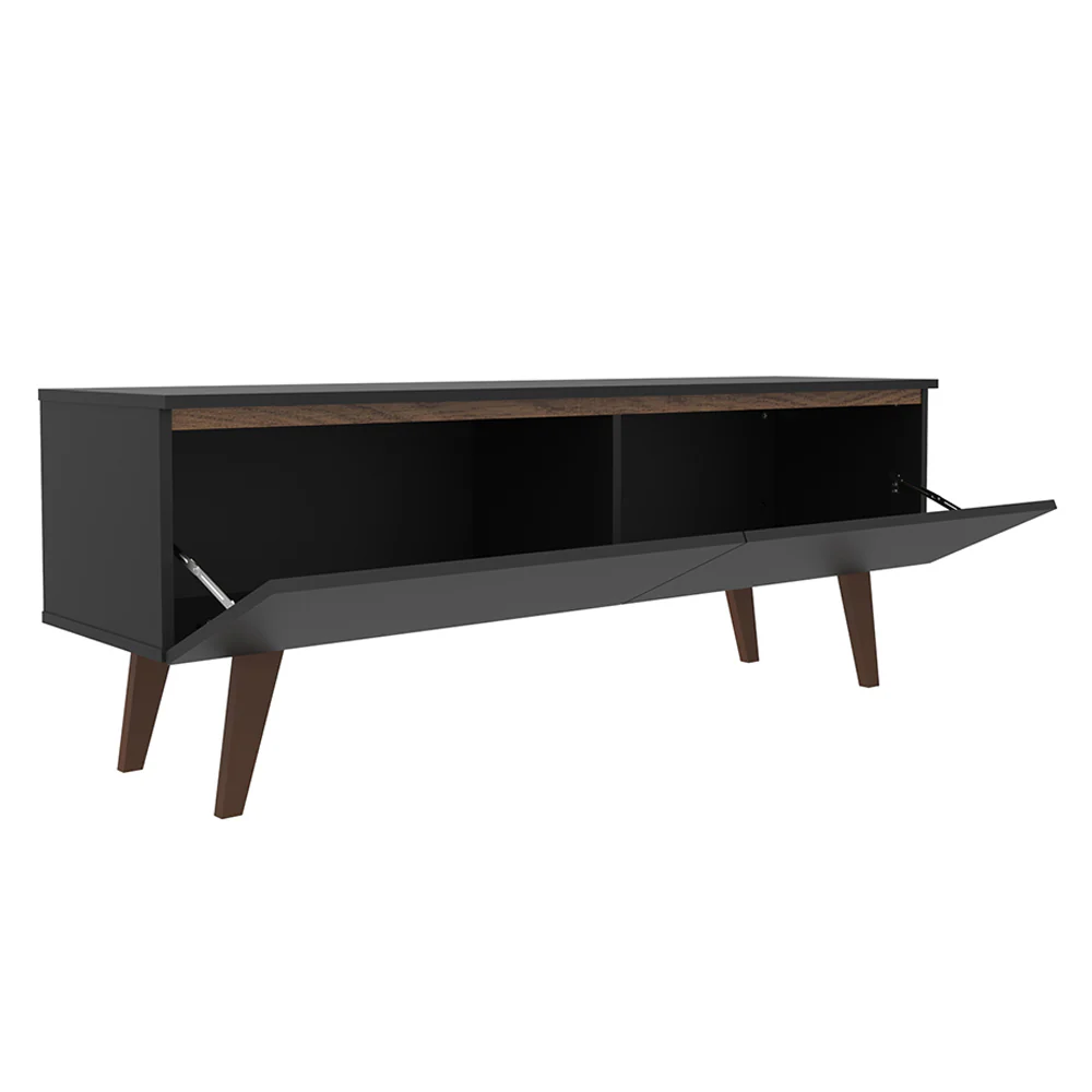 Rack para TV até 55 Polegadas Madesa Le Mans com 2 Portas Rustic/Preto - Image 5