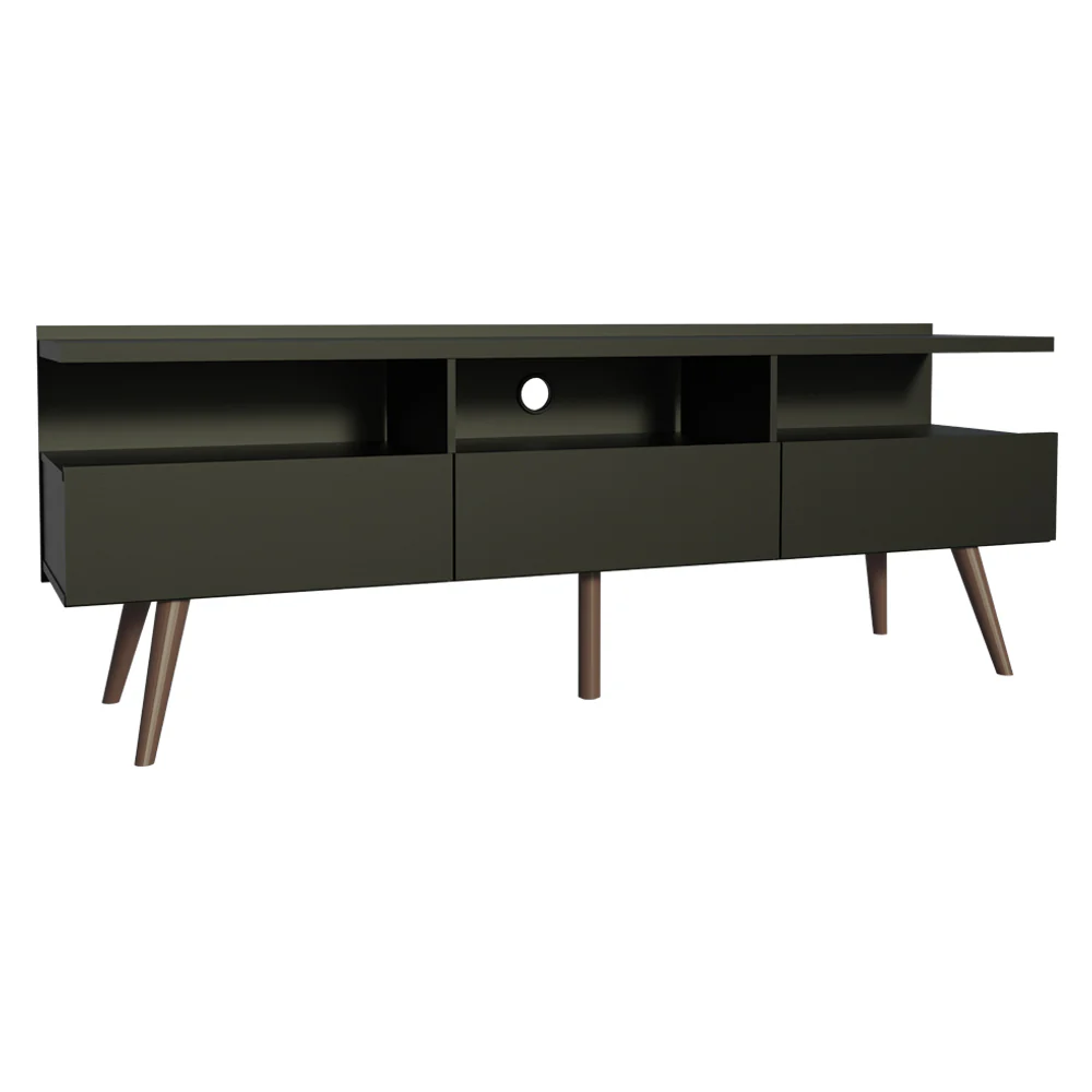 Rack para TV até 65 Polegadas Madesa Londres com Pés Retro Preto - Image 6