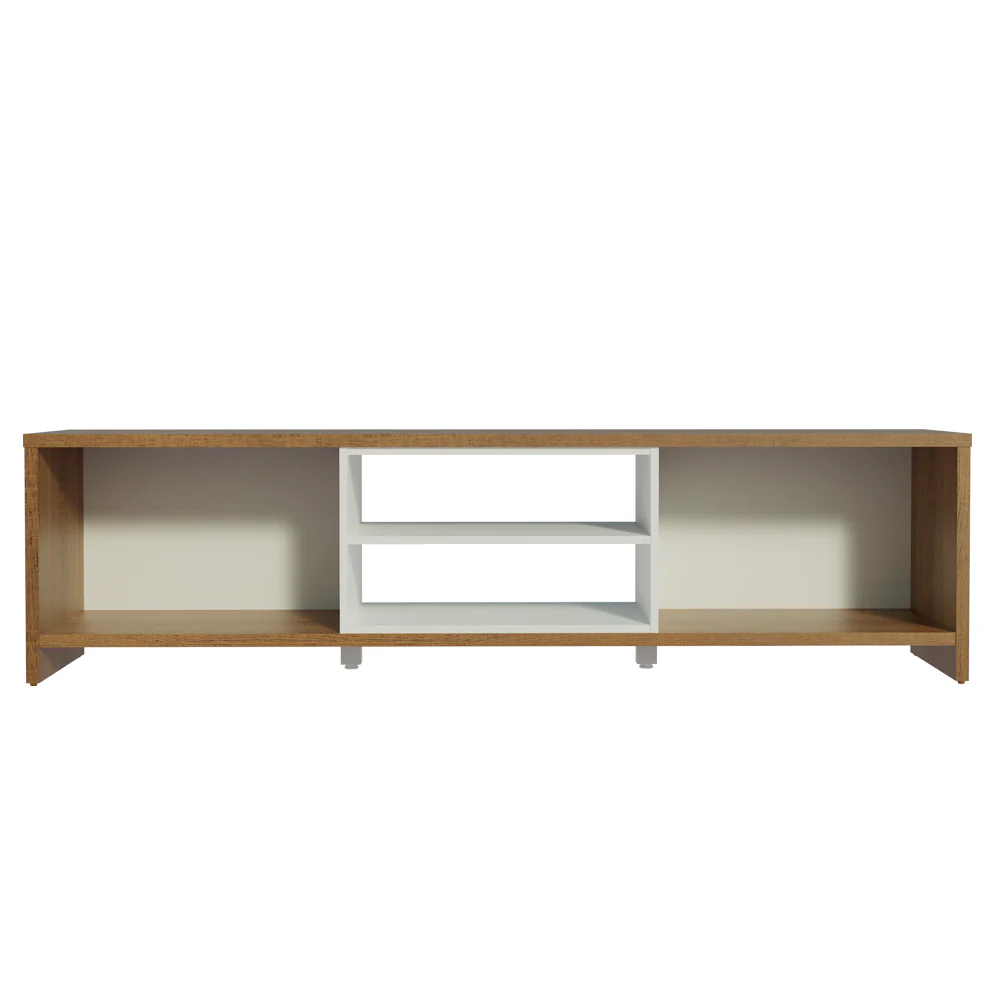 Rack para TV até 75 Polegadas Madesa Metz 180 cm 2 Portas Rustic/Branco - Image 8