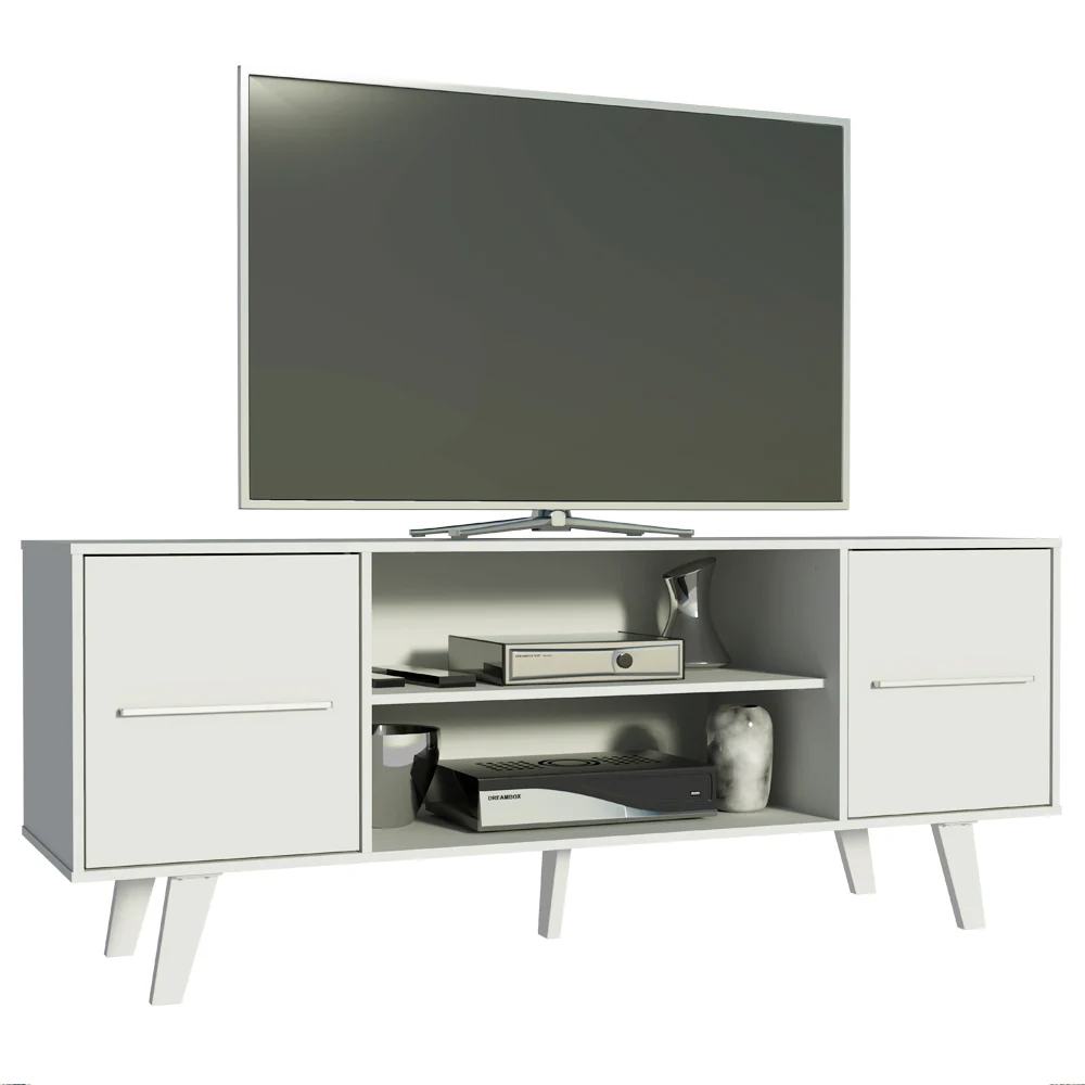 Rack para TV até 55 Polegadas Madesa Copenhagen Branco - Image 2