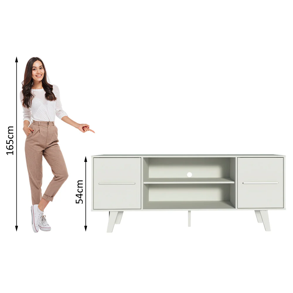 Rack para TV até 55 Polegadas Madesa Copenhagen Branco - Image 7