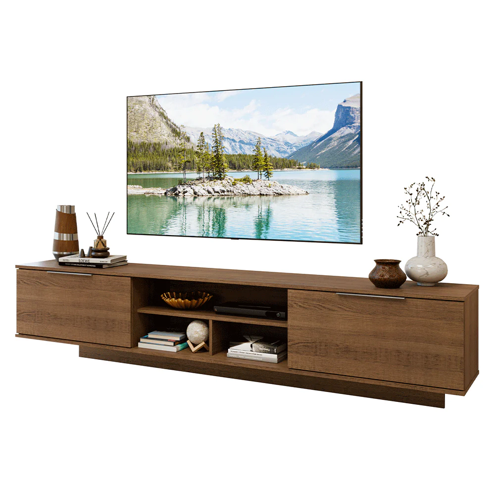 Rack Suspenso para TV até 80 Polegadas 218 cm 2 Portas Rustic Stella Madesa - Image 2
