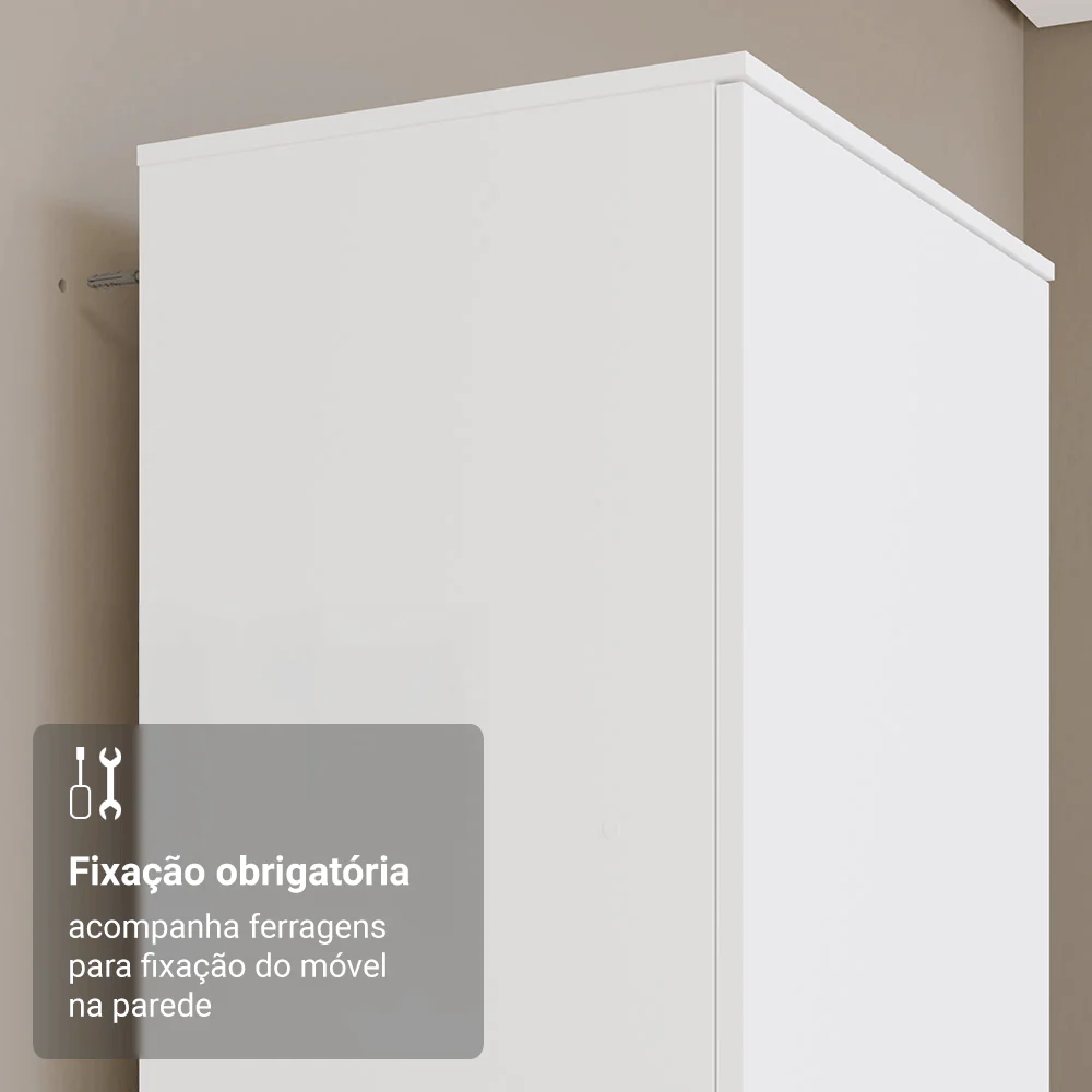 Sapateira Madesa Isis 1 Porta Branco - Image 6