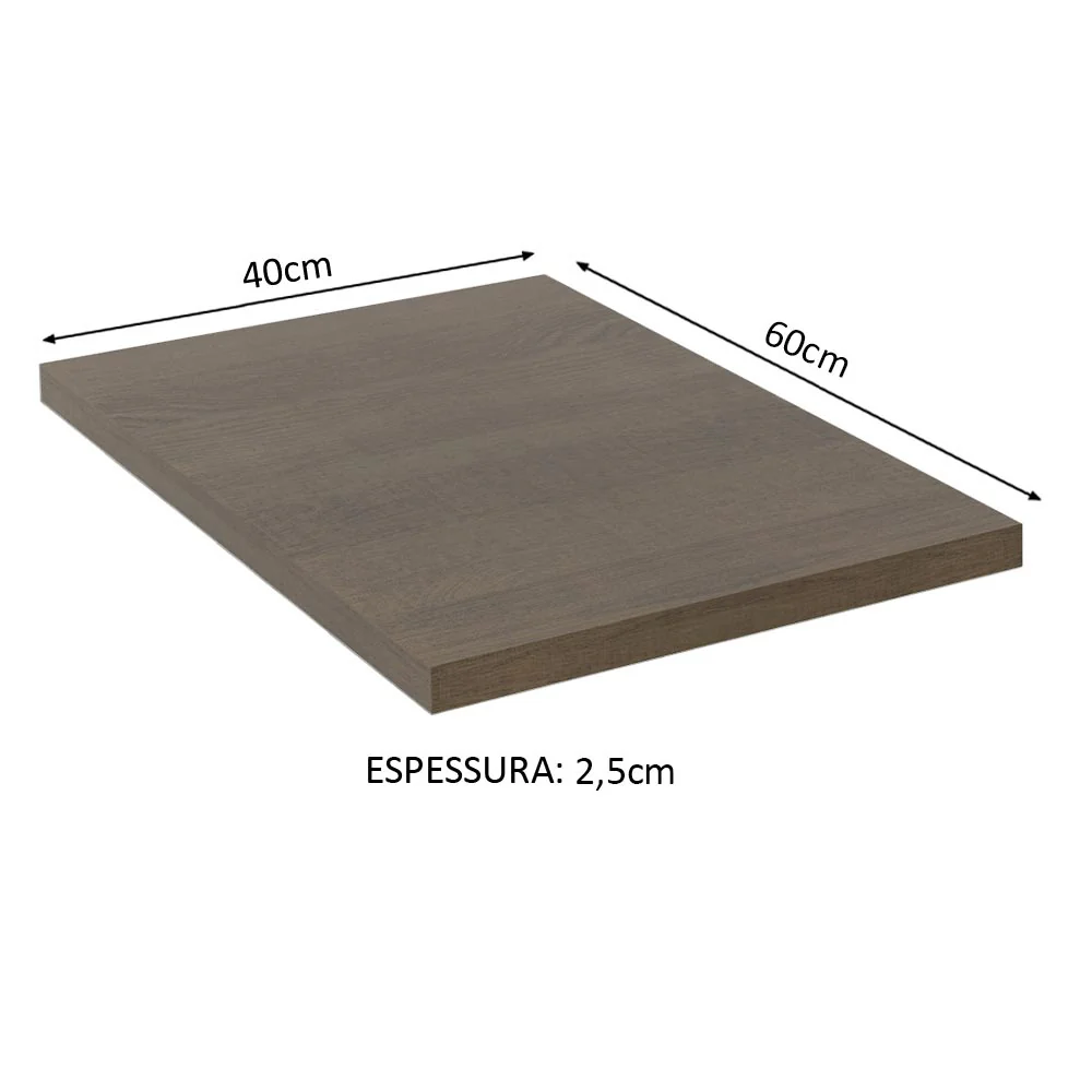 Tampo para Balcão de 40 x 60 cm para Cozinhas Madesa Glamy, Lux e Stella Rustic - Image 2