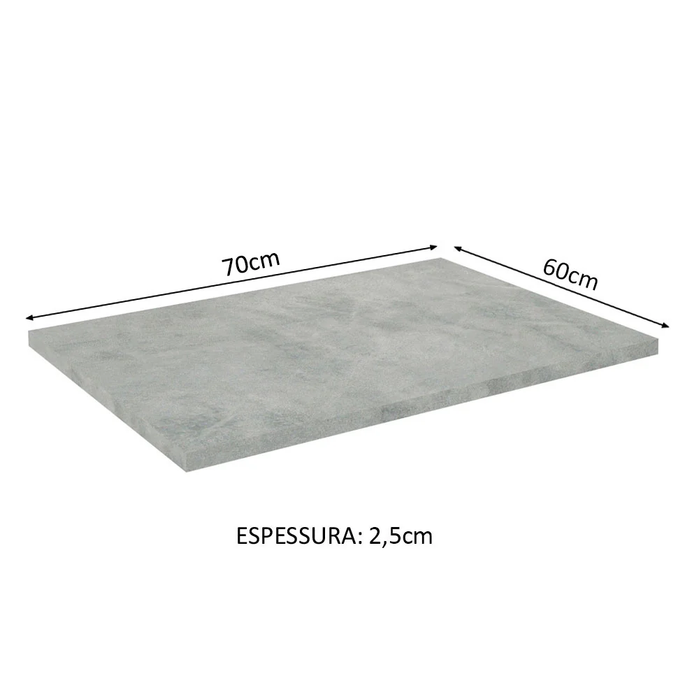 Tampo para Balcão de 70 x 60 cm para Cozinhas Lux, Glamy e Stella Mood Madesa - Image 2