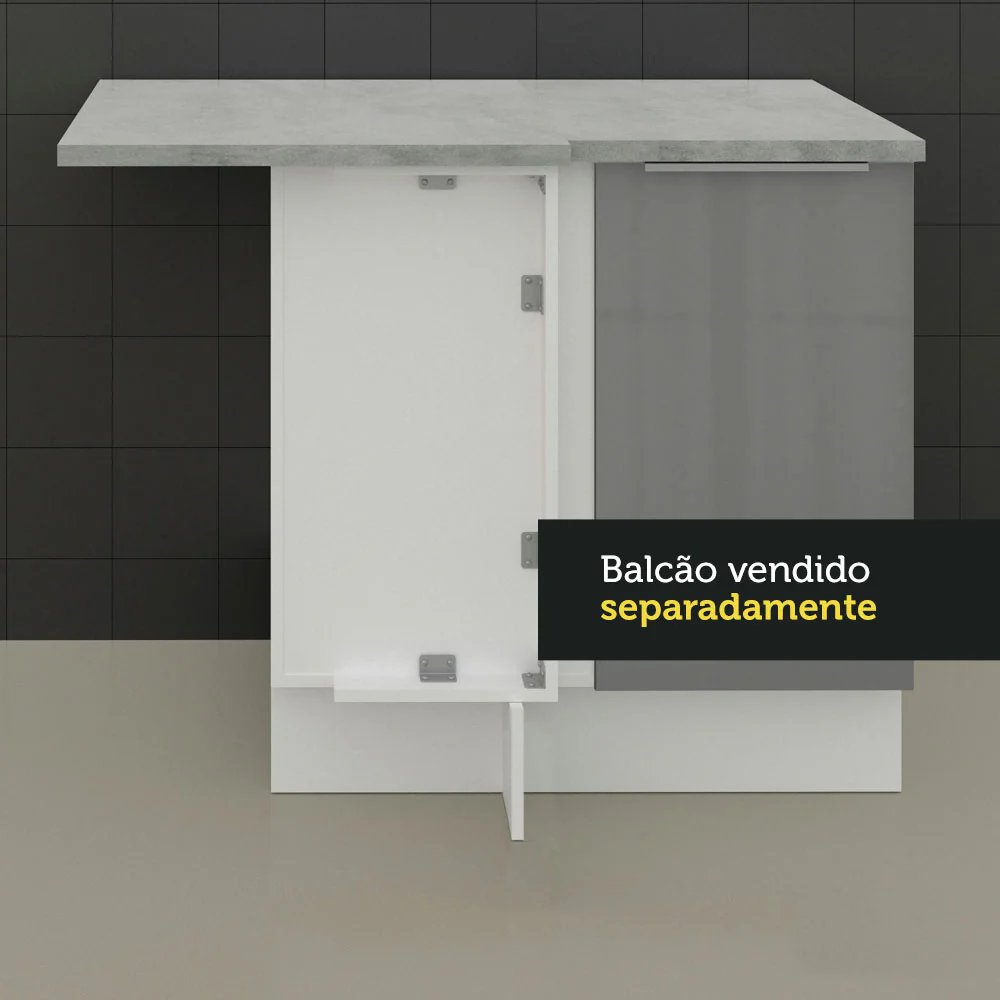 Tampo para Balcão de Canto de 64 x 102 cm para Cozinhas Madesa Glamy, Lux e Stella Mood - Image 3