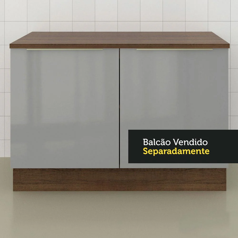 Tampo para Balcão de Pia de 120 x 60 cm para Cozinhas Madesa Glamy, Lux e Stella Rustic - Image 3