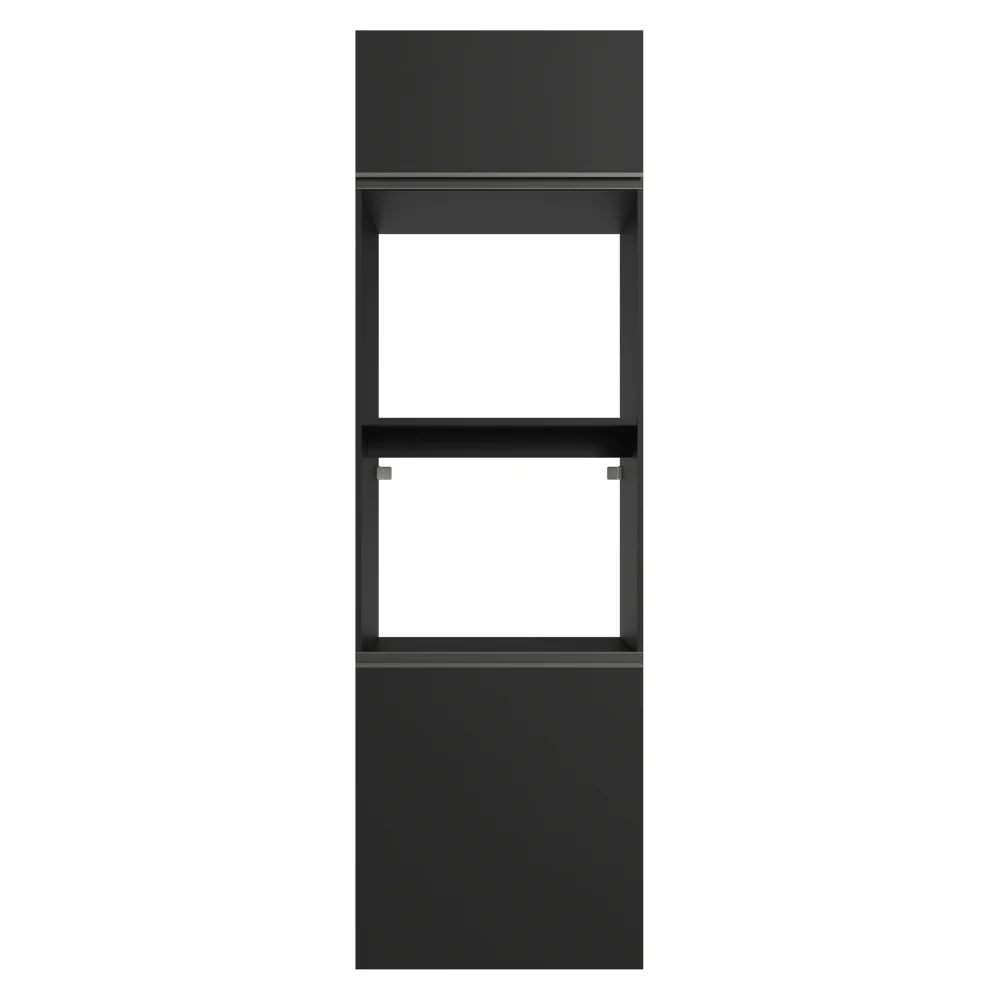Torre Quente 60 cm 2 Portas 2 Nichos Suspenso Preto Nice Madesa - Image 12