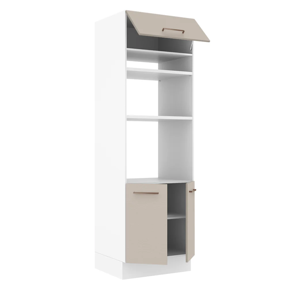 Torre Quente 70 cm 3 Portas Branco/Crema Agata Madesa - Image 4