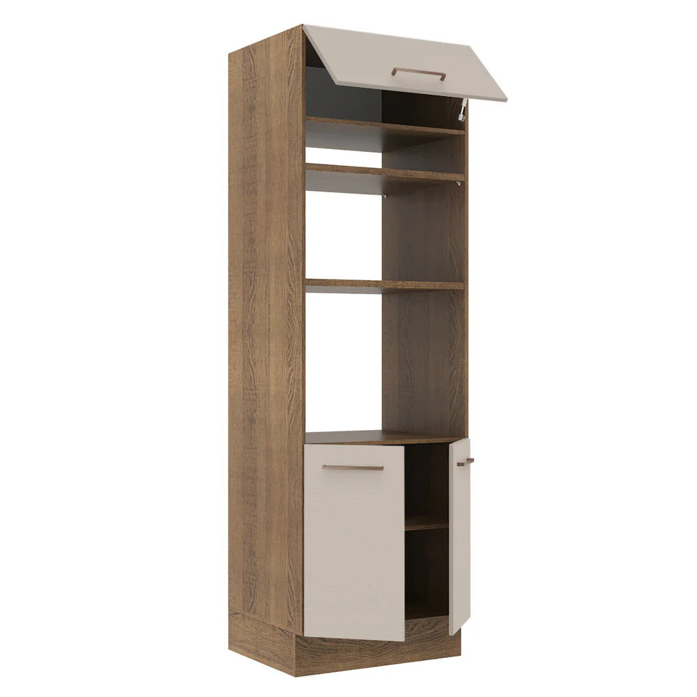 Torre Quente 70 cm 3 Portas Rustic/Crema Agata Madesa - Image 4
