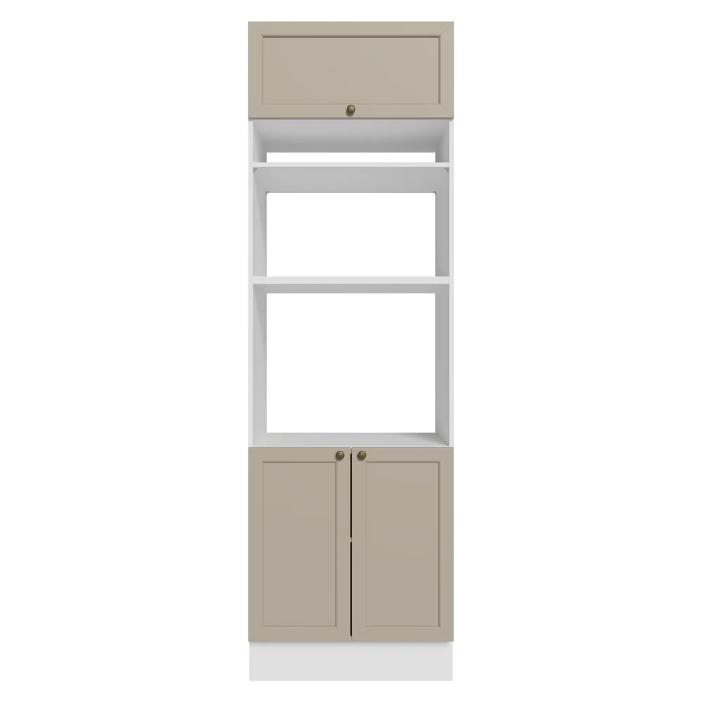 Torre Quente 70 x 60 cm 3 Portas Branco/Crema Vik Madesa - Image 12