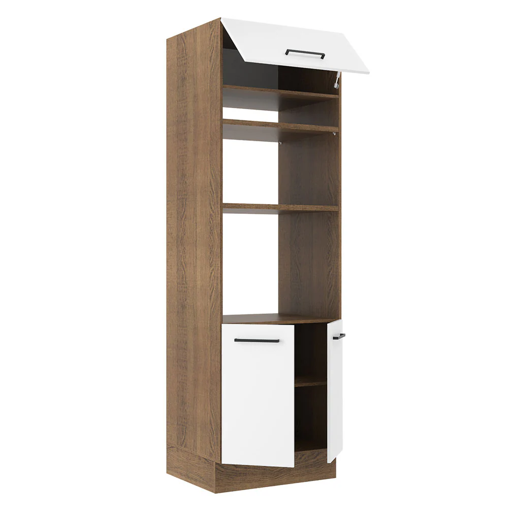 Torre Quente Madesa Agata 70 cm 3 Portas Rustic/Branco - Image 4