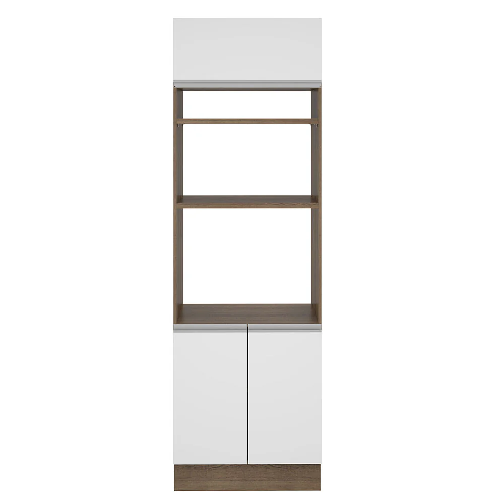 Torre Quente Madesa Glamy 70 cm 3 Portas Rustic/Branco - Image 10