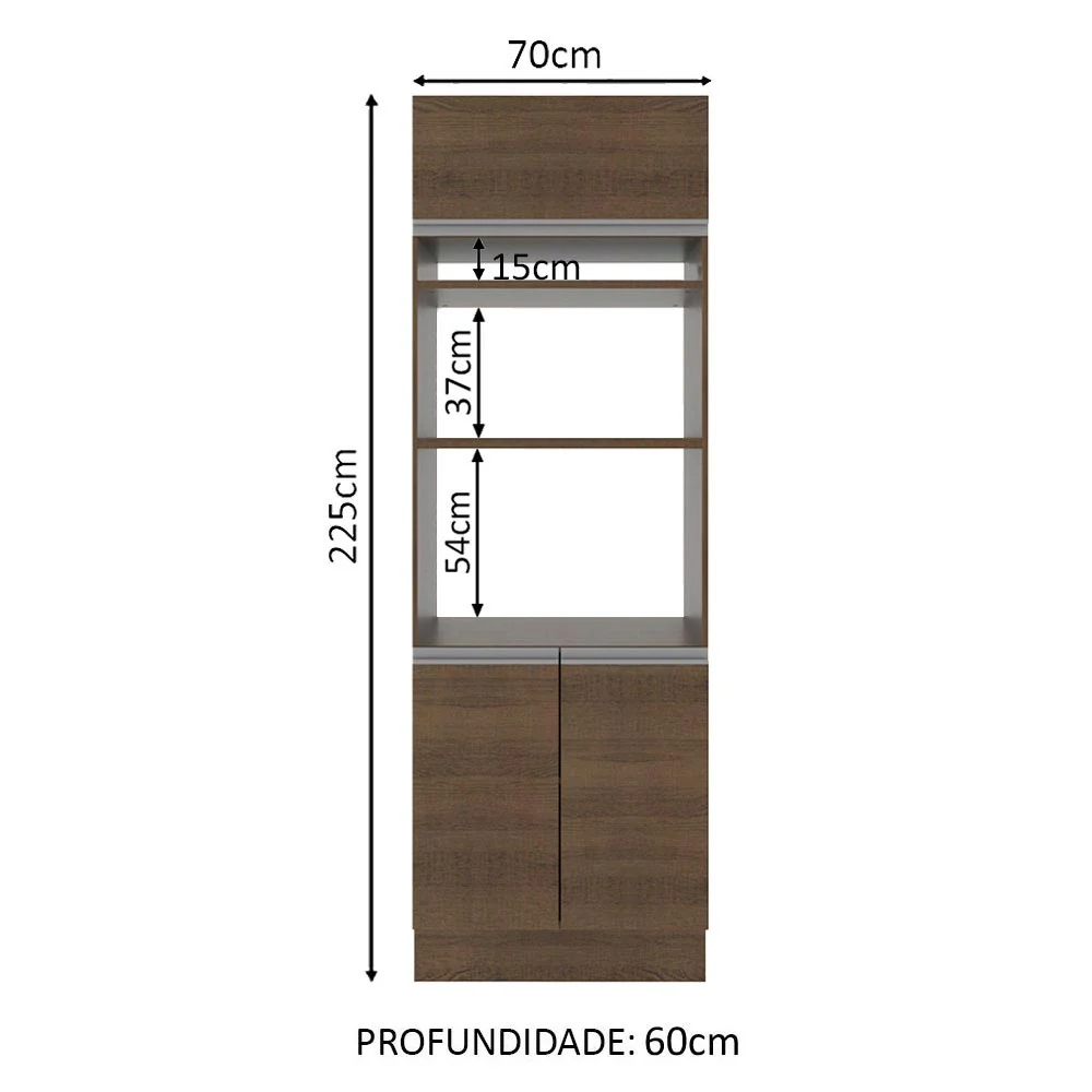Torre Quente Madesa Glamy 70 x 60 cm 3 Portas Rustic - Image 2