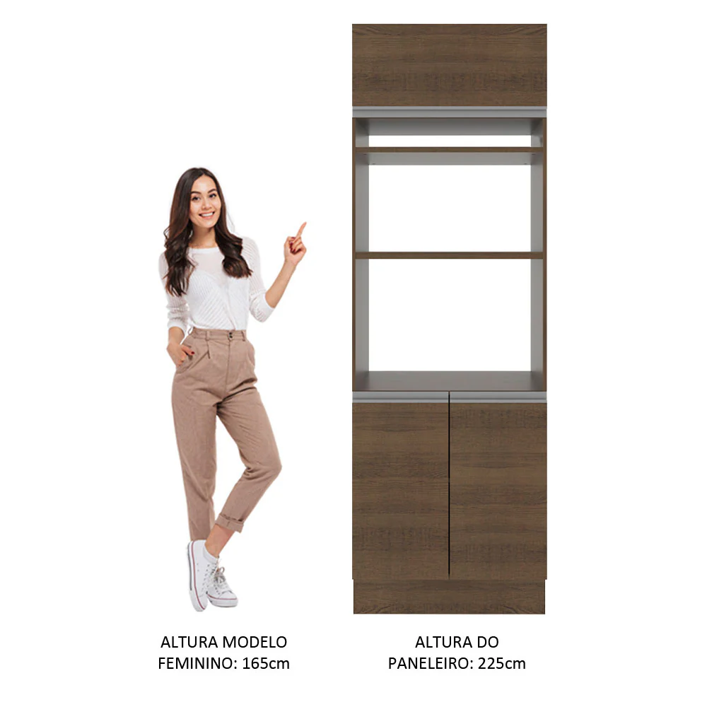 Torre Quente Madesa Glamy 70 x 60 cm 3 Portas Rustic - Image 5