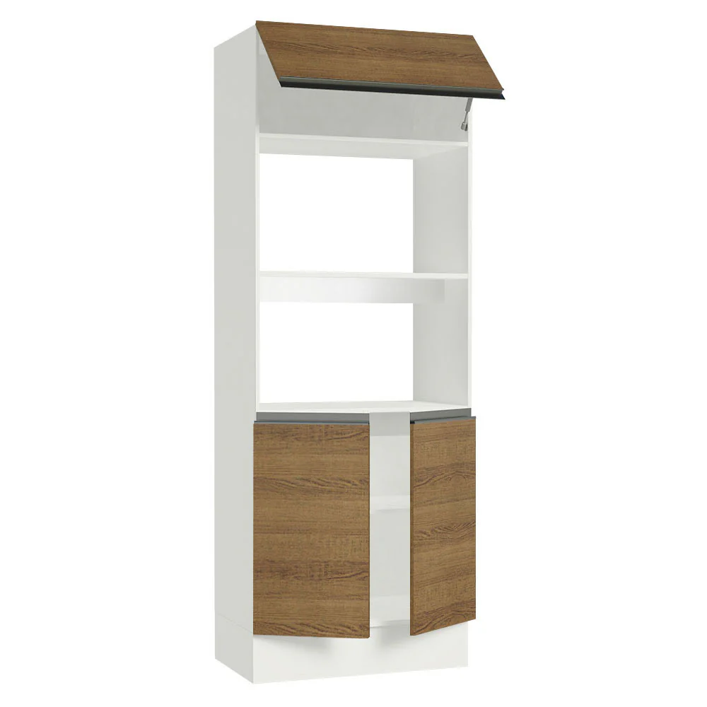 Torre Quente Madesa Smart 2 Portas e 1 Suspensa Branco/Rustic - Image 4