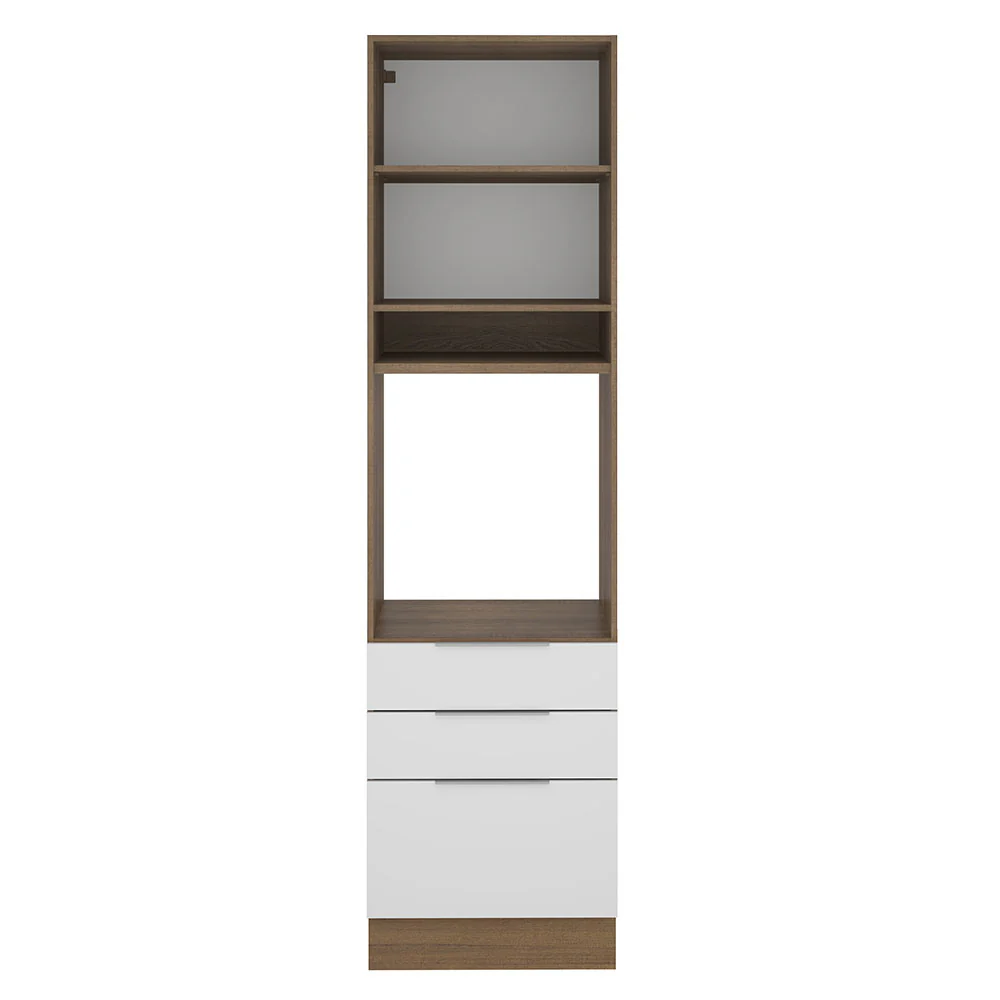 Torre Quente Madesa Stella 60 x 60 cm 1 Porta 3 Gavetas Rustic/Branco - Image 11