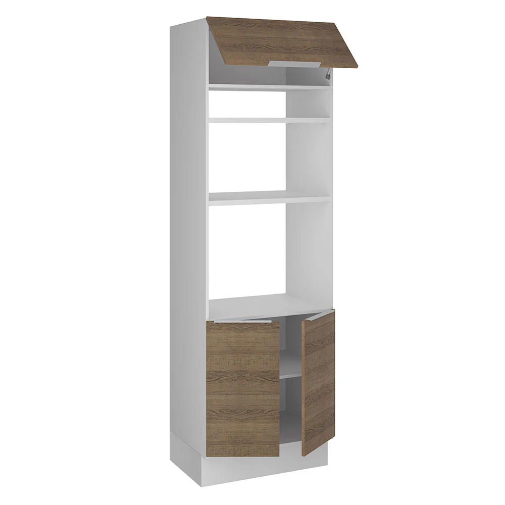 Torre Quente Madesa Stella 70 x 60 cm 3 Portas Branco/Rustic - Image 4