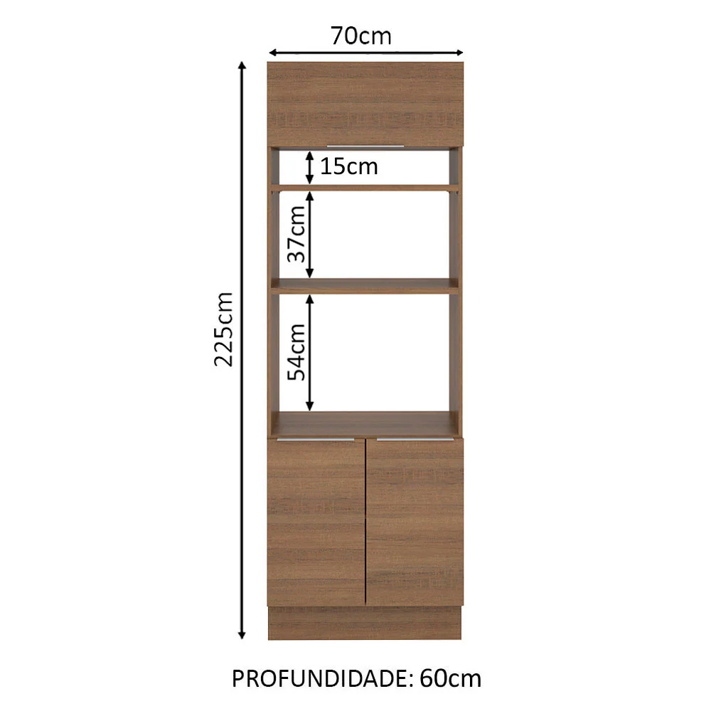 Torre Quente Madesa Stella 70 x 60 cm 3 Portas Rustic - Image 2