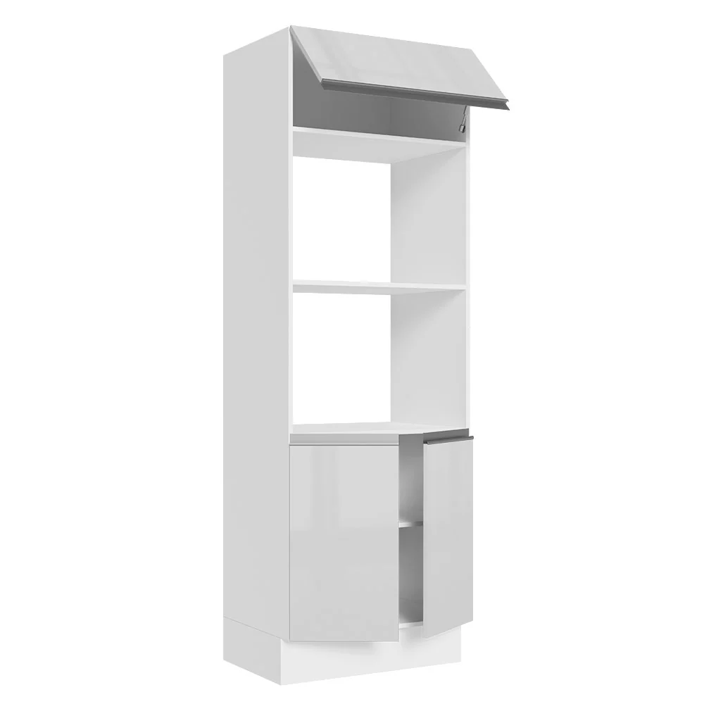 Torre Quente Para 2 Fornos Madesa Acordes 100% MDF Branco Brilho - Image 3