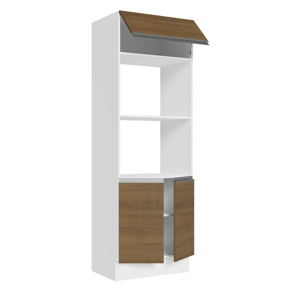 Torre Quente Para 2 Fornos Madesa Acordes 100% MDF Branco/Rustic - Image 3
